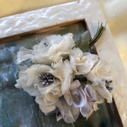 No.２２　布花の花束コサージュ 1枚目の画像
