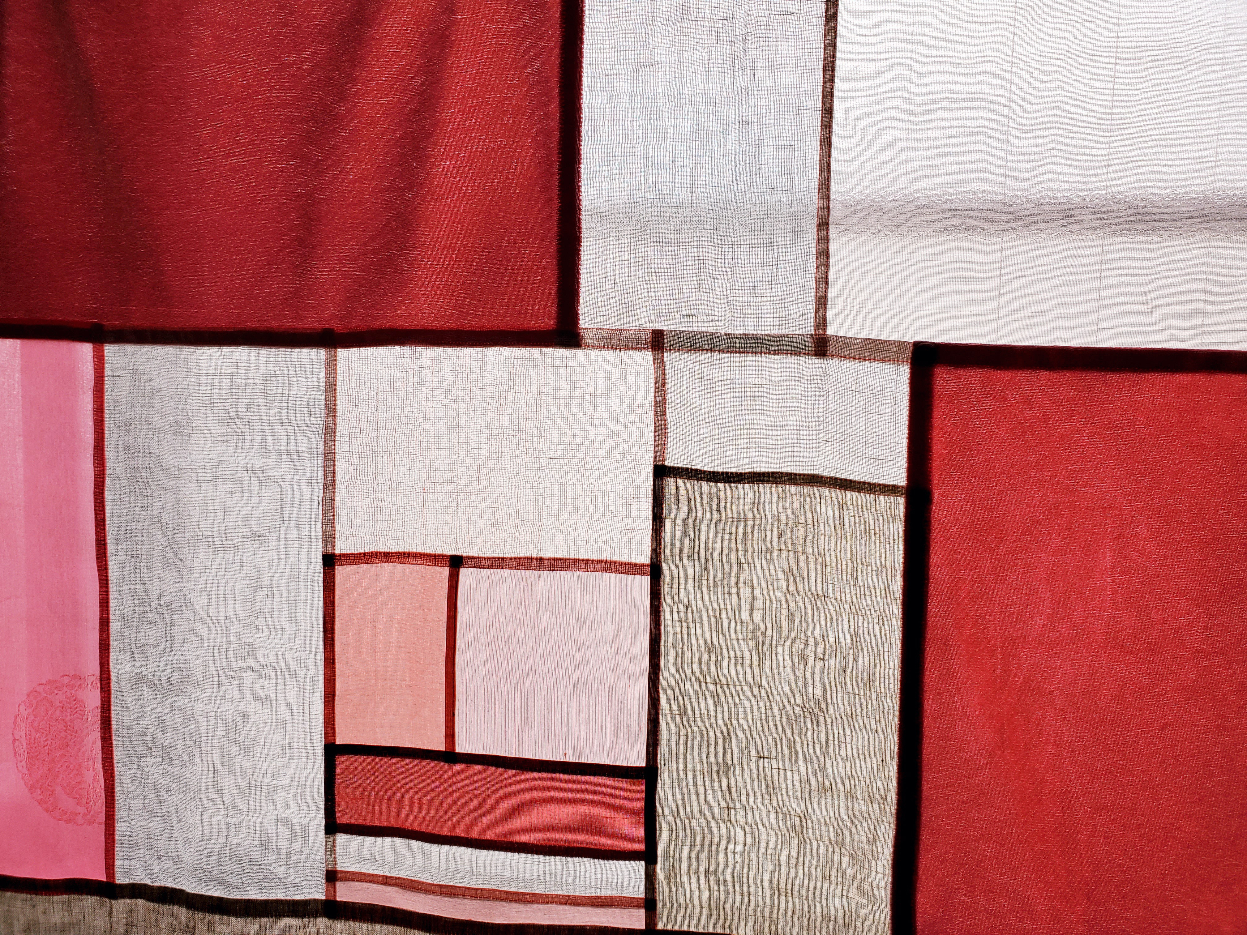 ポジャギ　サーモンピンク