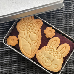【イースター】お花　クッキー型（スタンプ付き） 4枚目の画像