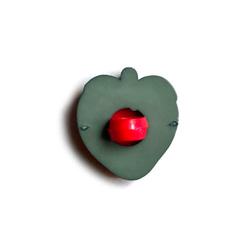 プラスチックボタン5個セット ストロベリーC B-2890 いちご 苺 フルーツ　果物　かわいい 3枚目の画像