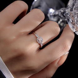 モアッサナイトS925スターリングシルバーホワイトゴールドメッキリング Amazon | Hitlinker モアッサナイト 結婚指輪 女性用 S925