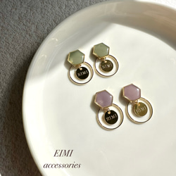 【EIMI】Spring color×ゴールドプレートフープ 7枚目の画像