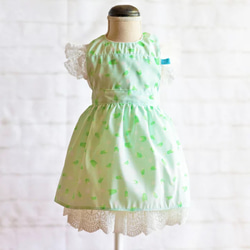 お食事エプロン ベビードレスエプロン スタイ ベビー キッズ クリーム