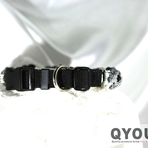 パラコード犬用首輪〈Lサイズ：35～38cm〉 ParaWan combi Fleurs Glen