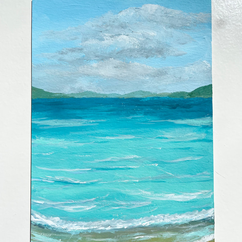 ORIGINAL PAINTING - ocean, 原画, 海の絵, 海のアート, 夏の