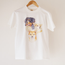 【数量限定】犬好きさんのためのオーガニックコットン半袖Tシャツ 2枚目の画像