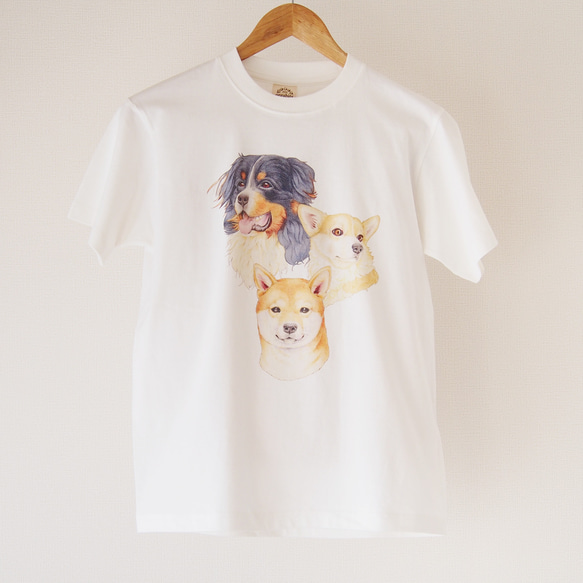 【数量限定】犬好きさんのためのオーガニックコットン半袖Tシャツ 2枚目の画像