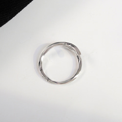 ◆ モビウスリング|SILVER925リング|18Kホワイトゴールドメッキ|調整可能なデザイン|かわいい指輪|贈り物| 7枚目の画像