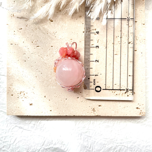 ✤ローズクォーツとインカローズのペンダントセット✤天然石ペンダント