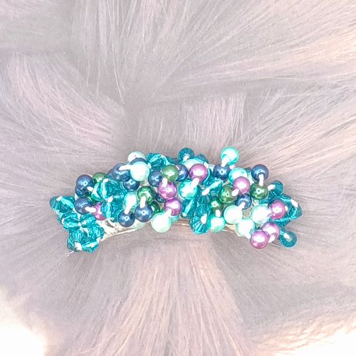 じゃらじゃら ヘアゴム 美しすぎる(〃艸〃)ブルー