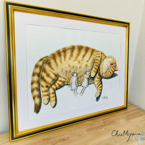 CAT 絵画　イラスト　ドローイング Capturing the Elegance of a Jumping Cat!🐈🖌️A Step-by-Step
