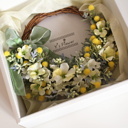 ミモザとプチフラワーのハーフリース 5枚目の画像