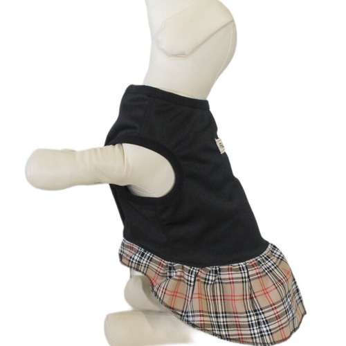 【momo15】犬服　ハンドメイド　オーダー　小型犬　グリーン　チェック KM955SK新作 ワンピース 犬服 春 夏 フレンチブルドッグ トイ