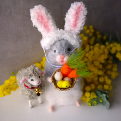 羊さん（角あり） 羊毛フェルト 羊毛フェルト WoolenDogs Samantha