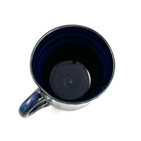 【波佐見焼】天目釉・しのぎコーヒーカップ（ティーカップ） 6枚目の画像
