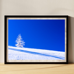 霧氷の美ヶ原高原　冬景色　インテリアアートポスター　059 3枚目の画像