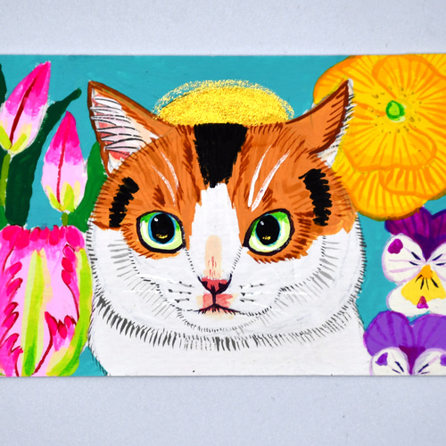 ミニ額原画 天国・3 絵画 金田花季 通販 17367099｜Creema(クリーマ)