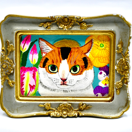 ミニ額原画 天国・3 絵画 金田花季 通販 17367099｜Creema(クリーマ)