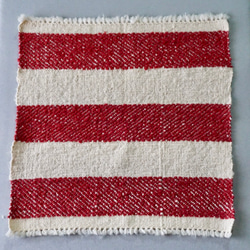 手織り　ハンカチ　リサイクルコットン　TEN-009 3枚目の画像