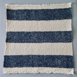 手織り　ハンカチ　リサイクルコットン　TEN-011 3枚目の画像