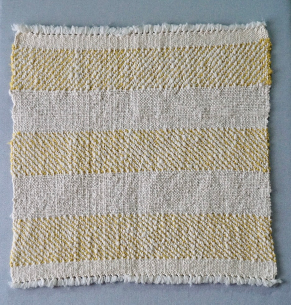 手織り　ハンカチ　リサイクルコットン　TEN-013 4枚目の画像