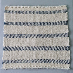 手織り　ハンカチ　リサイクルコットン　TEN-014 4枚目の画像