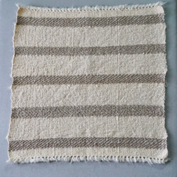 手織り　ハンカチ　リサイクルコットン　TEN-012 3枚目の画像