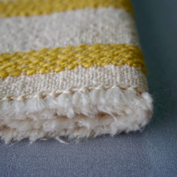 手織り　ハンカチ　リサイクルコットン　TEN-013 2枚目の画像