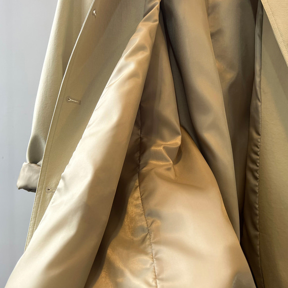 2色スプリングコート、レディースコート、春コート、通勤コート、トレンチコート 14枚目の画像