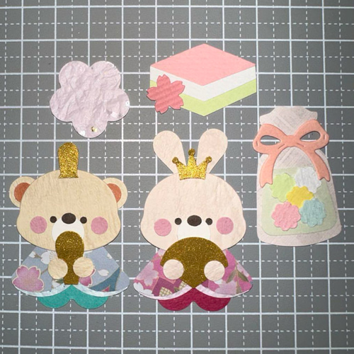 ★ひなまつりAセット★お雛様★クラフトパンチ★スクラップブッキング ☆ひなまつりAセット☆お雛様☆クラフトパンチ☆スクラップブッキング