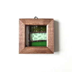 ステンドグラス オルゴール アンティーク調ガラス窓つき木箱 木製