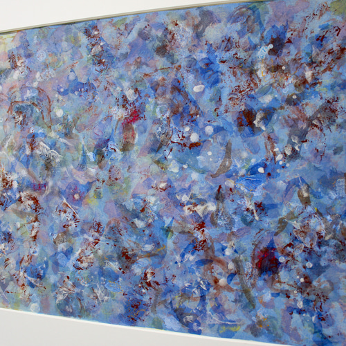 新年新春限定 絵画作品 「Textures 海 Blue」和のテイスト カラー作品