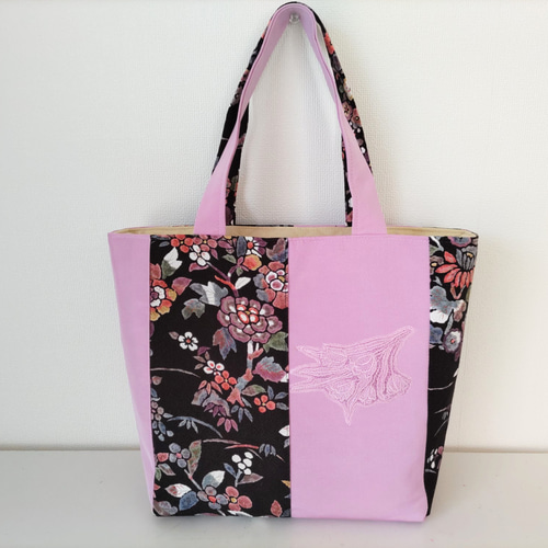 和装バッグ 着物バッグ オーダー品 紫縮緬 古き