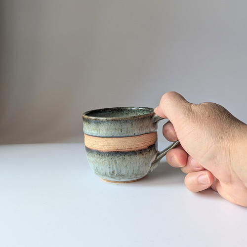 さわやかなコーヒーカップ 酒津焼【手仕事 民藝 和 陶器】 マグカップ