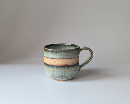 コーヒーカップ さわやかなコーヒーカップ 酒津焼【手仕事 民藝 和 陶器】 マグカップ