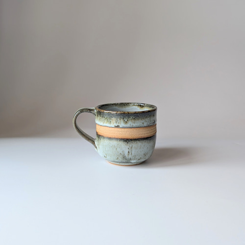 さわやかなコーヒーカップ 酒津焼【手仕事 民藝 和 陶器】 マグカップ