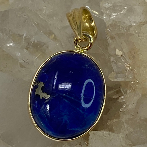 k18YG AU750 18金 天然 アフガナイト ペンダント ペンダントトップ 