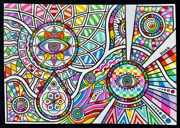 kitatikオリジナル絵画【喜び悲しみNo.2】 絵画 kitatik 通販 17368097