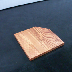 ●屋久杉　無垢　木目の美しい敷板　コースター　茶托　お菓子皿　銘々皿 K307 7枚目の画像