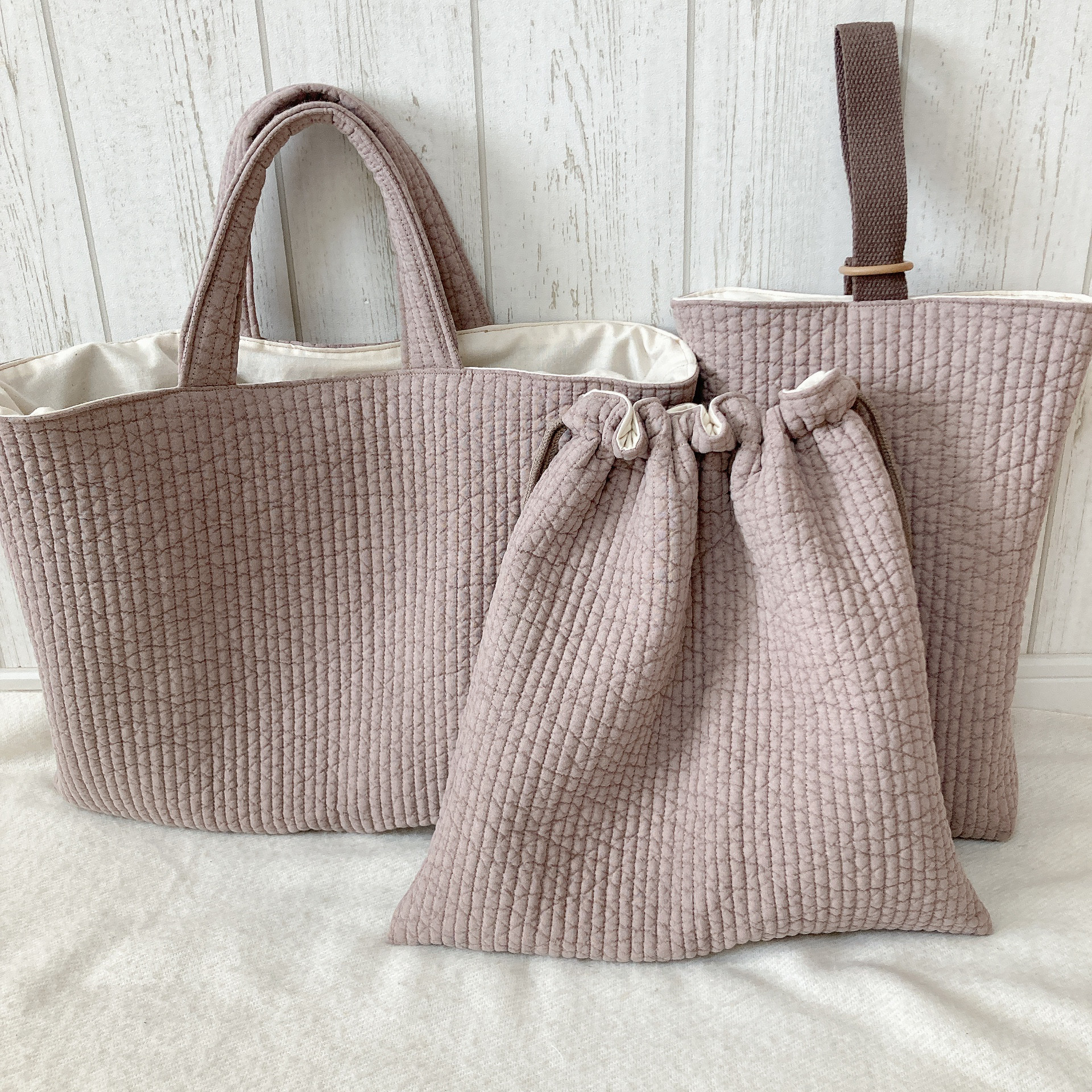 入園入学　ヌビ　レッスンバッグ　上履き入れ　体操服袋