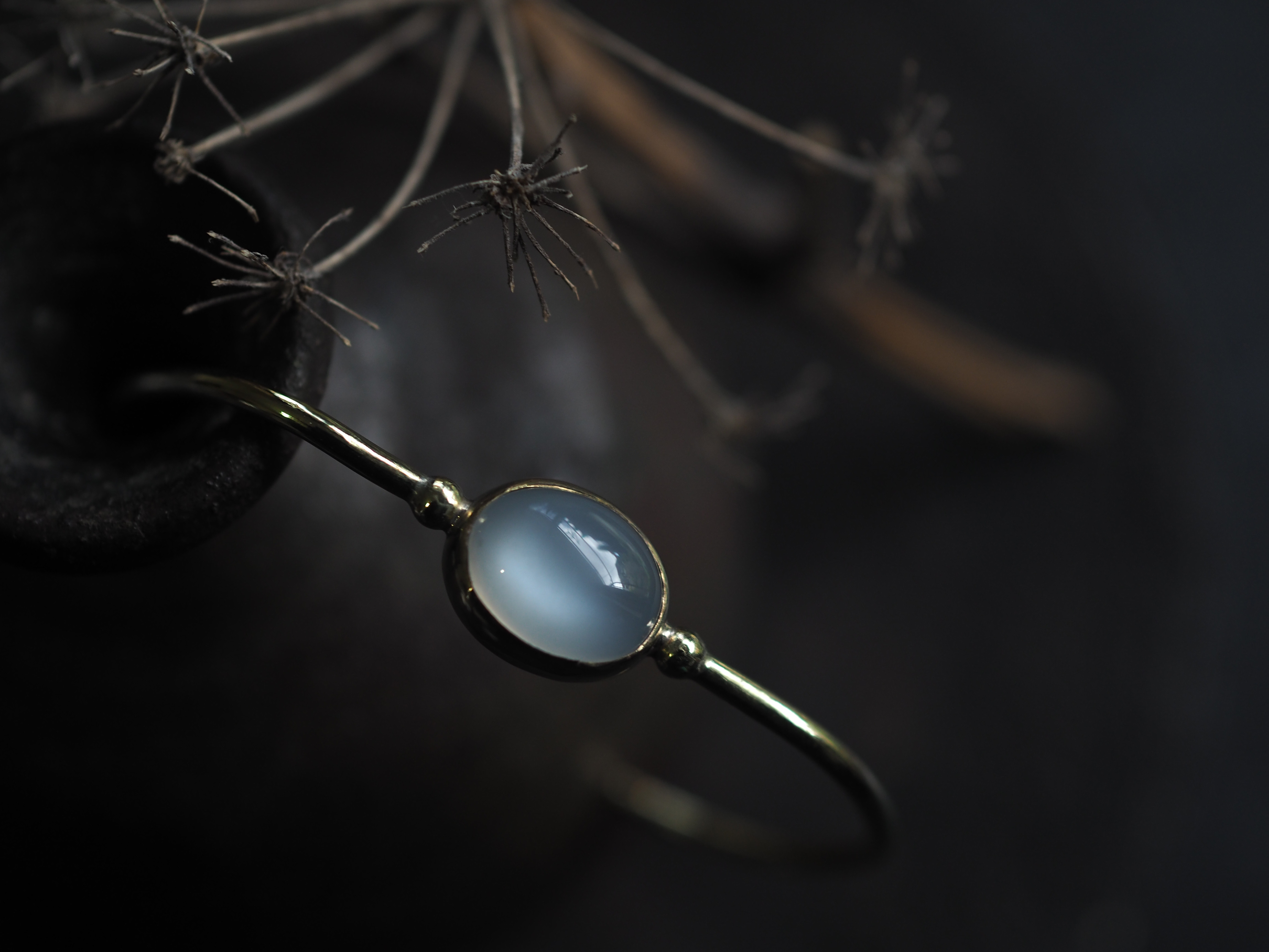 【美品】Navajo labradorite×moonstone バングル Navajo labradorite×moonstone バングル