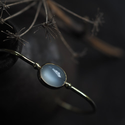 moonstone brass bangle (kijimo) 1枚目の画像