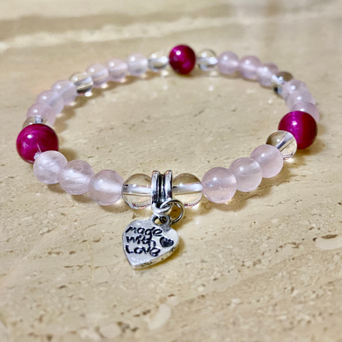 ピンクタイガーアイ＆ローズクォーツ