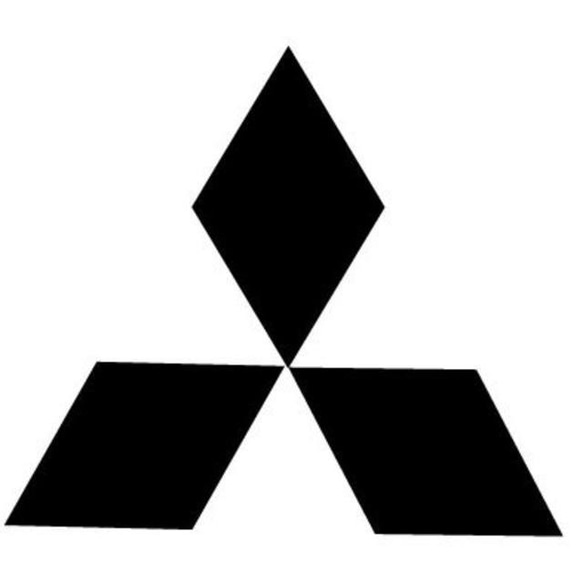 三菱エンブレム　ステッカー　　50㎜～　菱形×3枚　ラメ 2枚目の画像