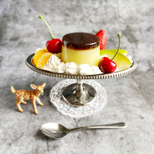 昭和レトロ 純喫茶のプリンアラモード 食品サンプル フェイクスイーツ 昭和レトロ 純喫茶のプリンアラモード 食品サンプル フェイク