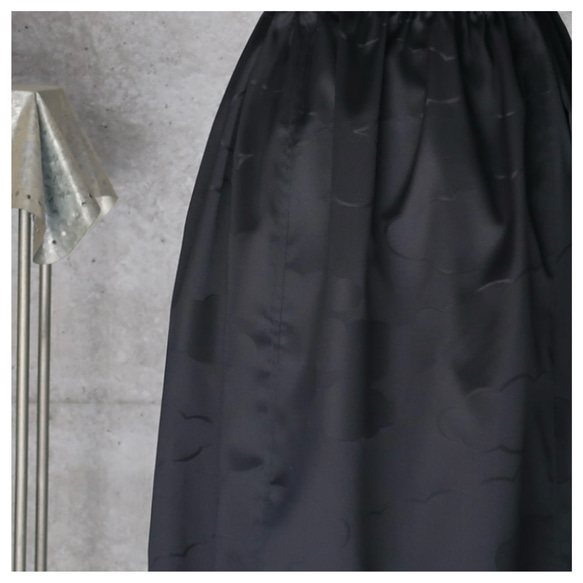 黒ブラック　ぷっくらパンツ　 フリーサイズ   　着物リメイク　 2枚目の画像