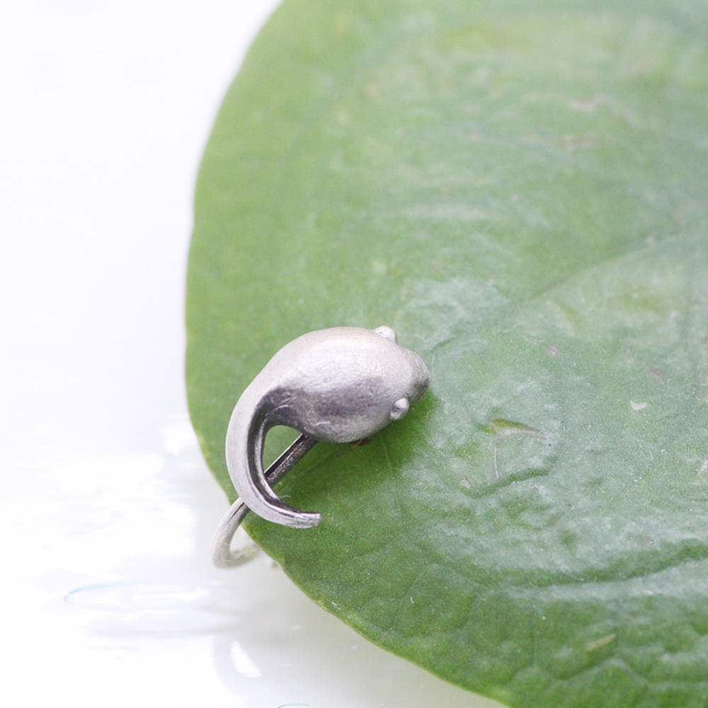 オタマのシルバーイヤリング（片耳）