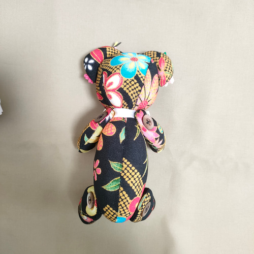 テディベアにつまみ細工のぬいぐるみ～桜バージョン～ ぬいぐるみ MINA