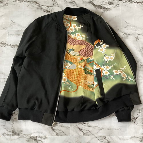 お洒落☆帯リメイク着物スカジャン・ジャケット （オーダー品
