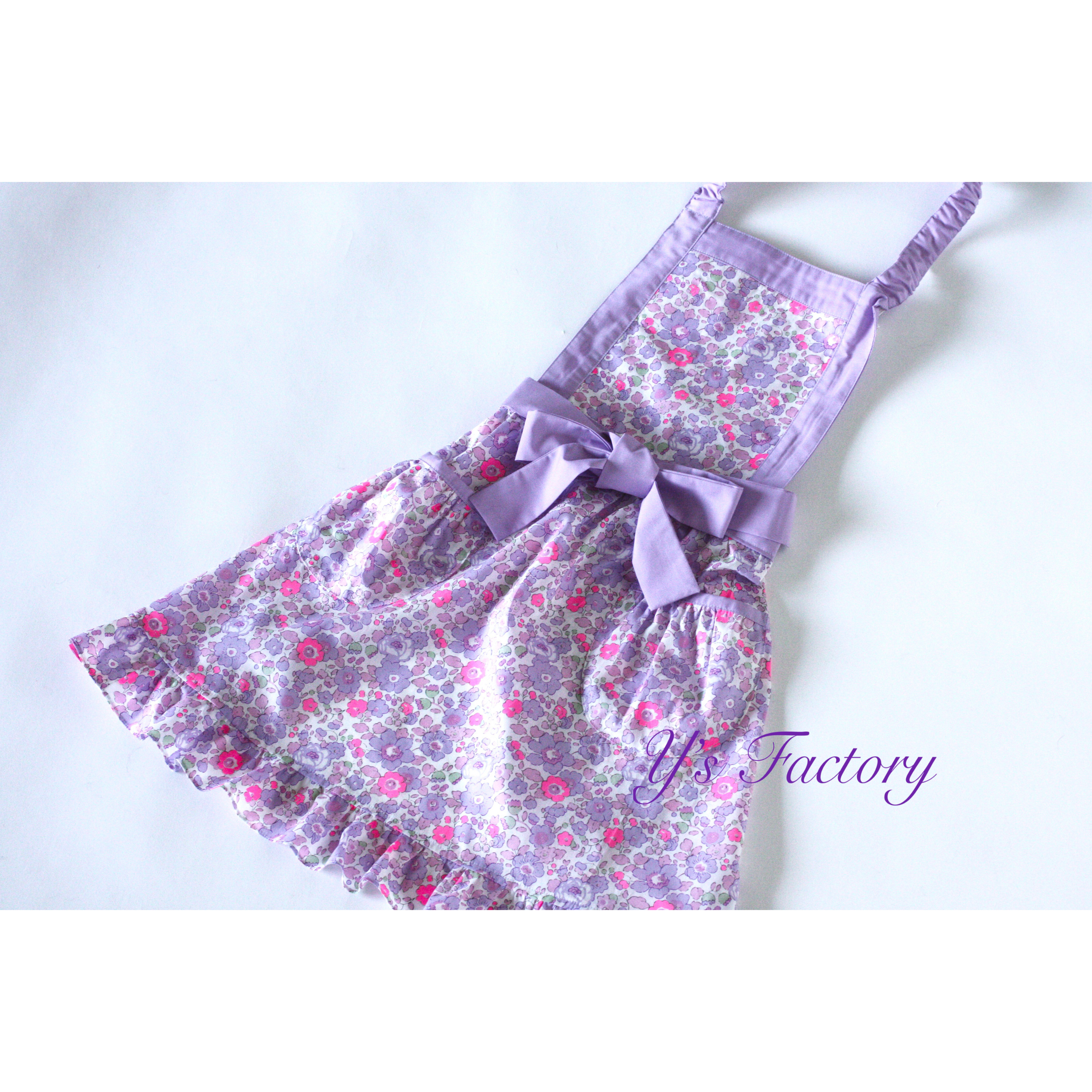 キッズ用フリルエプロン*リバティ(ベッツィ)